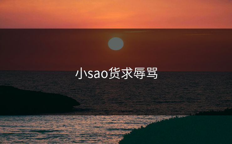 小sao货求辱骂